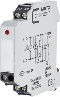 Metz Connect 11061550 Koppelelement 12, 12 V/AC, V/DC (max) 1x wisselcontact 1 stuk(s)