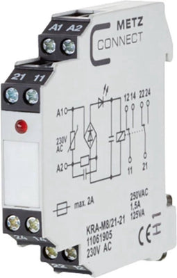 Metz Connect 11061905 Koppelelement 230 V/AC (max) 2x wisselcontact 1 stuk(s)