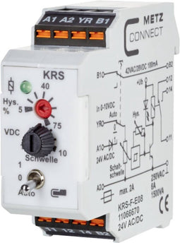 Metz Connect 11066670 Drempelwaardeschakelaar 24, 24 V/AC, V/DC (max) 1x wisselcontact 1 stuk(s)