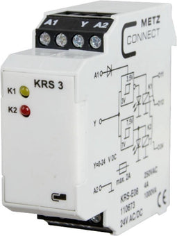 Metz Connect 110673 Drempelwaardeschakelaar 24, 24 V/AC, V/DC (max) 1x wisselcontact 1 stuk(s)