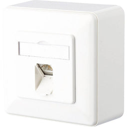 Metz Connect 1307370002-I Netwerkdoos Opbouw (op muur) CAT 6 1 poort Zuiver wit