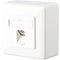 Metz Connect 1307370002-I Netwerkdoos Opbouw (op muur) CAT 6 1 poort Zuiver wit