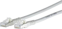 Metz Connect 1308451588-E RJ45 Netwerkkabel, patchkabel CAT 6A S/FTP 1.50 m Wit Snagless 1 stuk(s)