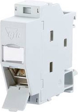 Metz Connect 1309107003-E Netwerkdoos DIN-rails CAT 6A Grijs-wit (RAL 7035)