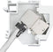Metz Connect 1309427103-E Netwerkdoos DIN-rails CAT 6 Lichtgrijs
