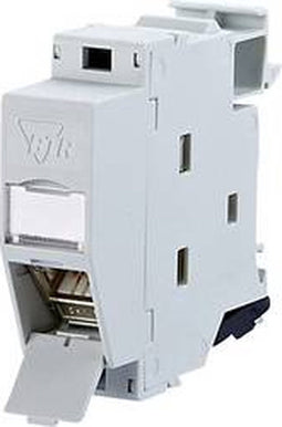 Metz Connect 130B127003-E Netwerkdoos DIN-rails CAT 6A Grijs-wit (RAL 7035)