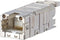 Metz Connect 1401100810MI RJ45-inbouwbus Koppeling, recht Aantal polen: 8P8C Grijs 1 stuk(s)