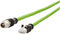 Metz Connect 142M2X15020 M12 Netwerkkabel, patchkabel CAT 6A S/FTP 2.00 m Groen PUR-mantel, Zuurbestendig, Ozonbestendi