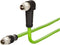 Metz Connect 142M2X1C020 M12 Netwerkkabel, patchkabel CAT 6A S/FTP 2.00 m Groen PUR-mantel, Zuurbestendig, Ozonbestendi