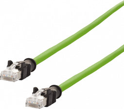 Metz Connect 142M2X55010 RJ45 Netwerkkabel, patchkabel CAT 6A S/FTP 1.00 m Groen PUR-mantel, Zuurbestendig, Ozonbestend