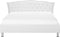 METZ - Tweepersoonsbed - Wit - 160 x 200 cm - Kunstleer