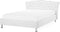 METZ - Tweepersoonsbed - Wit - 160 x 200 cm - Kunstleer