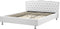 METZ - Tweepersoonsbed - Wit - 180 x 200 cm - Kunstleer