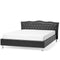 METZ - Tweepersoonsbed - Zwart - 160 x 200 cm - Kunstleer