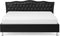 METZ - Tweepersoonsbed - Zwart - 180 x 200 cm - Kunstleer