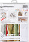 Thea Gouverneur - Borduurpakket met telpatroon - 576A - Voorgesorteerde DMC Garens - Keuken lap - Aida - 37 cm x 37 cm - DIY Kit
