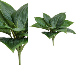 PTMD Leaves Plant Hosta Kunststruik - 18 x 28 x 25 cm - Groen