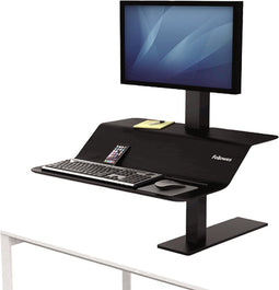 Meubel fellowes lotus ve 1m werkplek zit-sta zwart