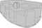 Meubelhoes (Lounge)banken - Zwart Polyester - 210x180x95cm - House Nordic