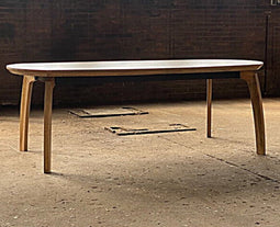Meubelplaats Eettafel Clément Deens Ovaal 180x100 cm van Mangohout - Elegant en Modern Design