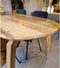 Meubelplaats Eettafel Clément Deens Ovaal 180x100 cm van Mangohout - Elegant en Modern Design