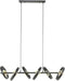 Meubelplaats Hanglamp Hover 6 lampen Charcoal - Modern Design - Verstelbare Hoogte - Sierlijke Metalen Ringen