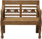 Meubelplaats Stationsbank Druif Teak 150 cm - Klassieke Tuinbank - Elegant Design