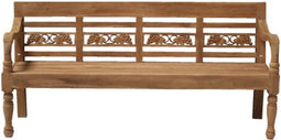 Meubelplaats Stationsbank Druif Teak 190 cm - Klassieke Tuinbank - Elegant Design