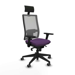 Bureaustoel met hoofdsteun Piqueras y Crespo 3D066G1 Paars