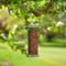 Meuwissen Agro Notensilo - Smart Twist Top - groen/zwart - metaal - 11 x 20 cm - vogel voedersilo voor noten