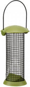 Meuwissen Agro Notensilo - Smart Twist Top - groen/zwart - metaal - 11 x 30 cm - vogel voedersilo voor noten