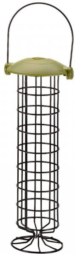 Meuwissen Agro Vetbollensilo - Smart Twist Top - groen/zwart - metaal - 11 x 30 cm - vogelvoeder