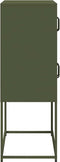 vidaXL - Hoge - kast - 68x39x107 - cm - staal - olijfgroen