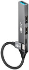 Goobay 74459 - USB-C Hub - 3x USB 2.0 type-A en 1x USB 3.2 (Gen1, 5Gb/s) - Grijs