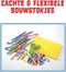 Spaghetteez 200stuks set-flexibele bouwstaafjes-knutselen meisjes-knutselen jongens-knutselset-knutselpakket-constructie speelgoed