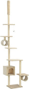 vidaXL - Kattenkrabpaal - met - sisal - krabpalen - 260 - cm - beige