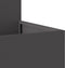 vidaXL - Tuinbak - 100x100x48 - cm - Zwart - Staal