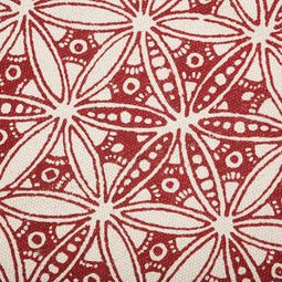 MEZITILI - Laagpolig vloerkleed - Rood - 120 cm - Katoen