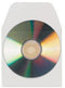 Cd/dvd hoes djois 127x127mm klep zelfkl tr 100st