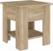 vidaXL - Salontafel - 40x40x42 - cm - bewerkt - hout - sonoma - eikenkleurig