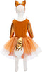 Great Pretenders Verkleedkledij Woodland vossenjurk met hoofdband - Oranje - Maat 3-4 jaar
