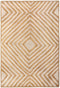 PIRLI - Laagpolig vloerkleed - Beige - 140 x 200 cm - Katoen