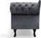 NIMES - Chaise longue - Grijs - Rechterzijde - Fluweel