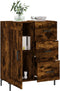 vidaXL - Dressoir - 69,5x34x90 - cm - bewerkt - hout - gerookt - eikenkleurig