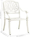vidaXL - Tuinstoelen - 2 - st - gietaluminium - wit