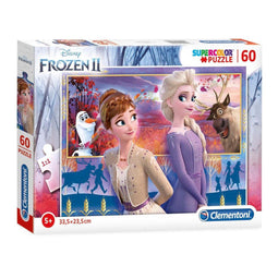 Clementoni - Kinderpuzzel - 60 Stukjes - Frozen 2 - Puzzel Voor Kinderen - Vanaf 10 Jaar