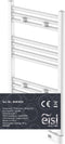 EISL Designradiator Handdoekradiator Elektrisch 80 x 50 cm met Timer, Wit
