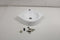 Differnz Cleo Hoekfontein - Keramiek - 30 x 30 x 10 cm - Glans wit