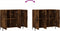 vidaXL - Dressoir - 90x34x80 - cm - bewerkt - hout - gerookt - eikenkleurig