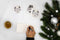 Giftmas Kerstkaarten - Wenskaarten - 52 Stuks - Met Enveloppen en Stickers - Nieuwjaarskaarten - 10x10cm